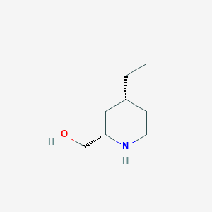molecular formula C8H17NO B2891290 ((2S,4R)-4-Ethylpiperidin-2-yl)methanol CAS No. 2227844-97-3