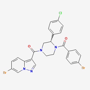 molecular formula C25H19Br2ClN4O2 B2891315 eIF4A3-IN-2 CAS No. 2095677-20-4