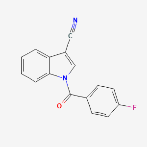 molecular formula C16H9FN2O B2891336 1-[(4-fluorophenyl)carbonyl]-1H-indole-3-carbonitrile CAS No. 1267016-48-7