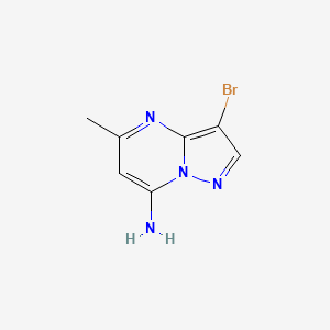 molecular formula C7H7BrN4 B2891368 3-Bromo-5-methylpyrazolo[1,5-a]pyrimidin-7-amine CAS No. 1780-65-0