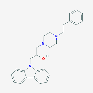 molecular formula C27H31N3O B289137 1-(9H-carbazol-9-yl)-3-[4-(2-phenylethyl)piperazin-1-yl]propan-2-ol 