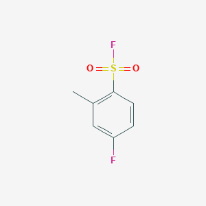 molecular formula C7H6F2O2S B2891378 Benzenesulfonyl fluoride, 4-fluoro-2-methyl- CAS No. 154641-99-3