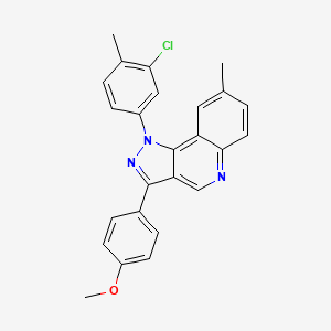 molecular formula C25H20ClN3O B2891395 1-(3-chloro-4-methylphenyl)-3-(4-methoxyphenyl)-8-methyl-1H-pyrazolo[4,3-c]quinoline CAS No. 901267-33-2
