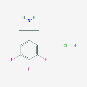 molecular formula C9H11ClF3N B2891398 2-(3,4,5-三氟苯基)丙-2-胺盐酸盐 CAS No. 2503205-12-5