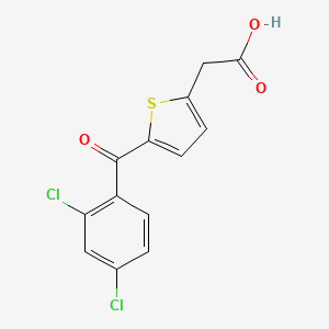 molecular formula C13H8Cl2O3S B2891403 2-[5-(2,4-二氯苯甲酰)-2-噻吩基]乙酸 CAS No. 339014-63-0