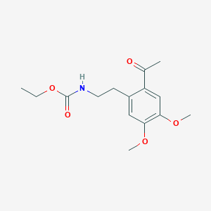 Ethyl 2-(2-acetyl-4,5-dimethoxyphenyl)ethylcarbamate