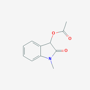 molecular formula C11H11NO3 B289145 1-methyl-2-oxo-2,3-dihydro-1H-indol-3-yl acetate 