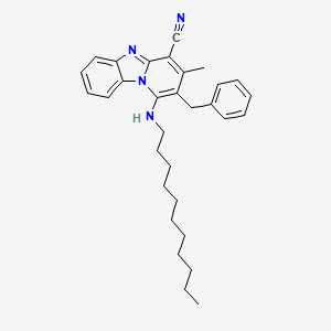 2-Benzyl-3-methyl-1-(undecylamino)pyrido[1,2-a]benzimidazole-4-carbonitrile