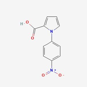 molecular formula C11H8N2O4 B2891481 1-(4-硝基苯基)-1H-吡咯-2-羧酸 CAS No. 82552-86-1