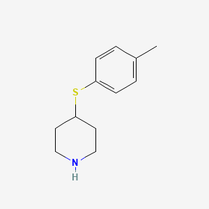 molecular formula C12H17NS B2891488 4-[(4-甲苯基)硫代]哌啶 CAS No. 101768-80-3