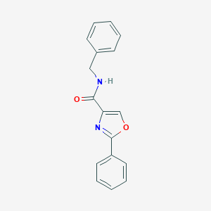 molecular formula C17H14N2O2 B289149 N-benzyl-2-phenyl-1,3-oxazole-4-carboxamide 