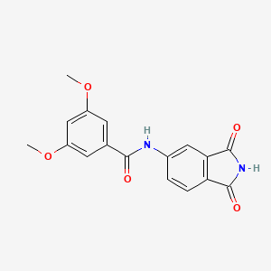 molecular formula C17H14N2O5 B2891490 N-(1,3-dioxoisoindol-5-yl)-3,5-dimethoxybenzamide CAS No. 683235-20-3
