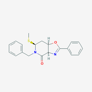 molecular formula C20H20N2O2S B289150 5-benzyl-6-(methylsulfanyl)-2-phenyl-5,6,7,7a-tetrahydro[1,3]oxazolo[4,5-c]pyridin-4(3aH)-one 