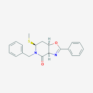 5-benzyl-6-(methylsulfanyl)-2-phenyl-5,6,7,7a-tetrahydro[1,3]oxazolo[4,5-c]pyridin-4(3aH)-one