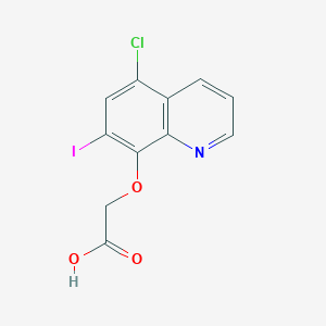 molecular formula C11H7ClINO3 B2891509 (5-Chloro-7-iodo-quinolin-8-yloxy)-acetic acid CAS No. 730949-78-7