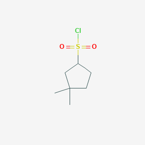 3,3-Dimethylcyclopentane-1-sulfonyl chloride
