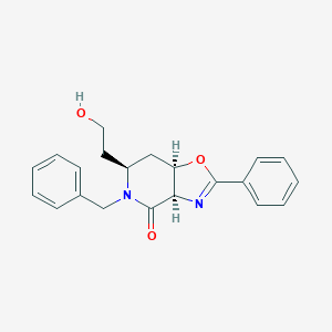 molecular formula C21H22N2O3 B289152 5-benzyl-6-(2-hydroxyethyl)-2-phenyl-5,6,7,7a-tetrahydro[1,3]oxazolo[4,5-c]pyridin-4(3aH)-one 