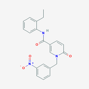 N-(2-ethylphenyl)-1-[(3-nitrophenyl)methyl]-6-oxopyridine-3-carboxamide
