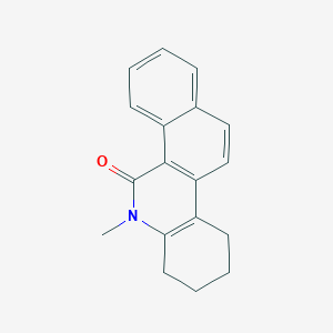 molecular formula C18H17NO B289154 6-methyl-7,8,9,10-tetrahydrobenzo[i]phenanthridin-5(6H)-one 