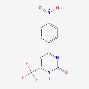 B2891546 2-Hydroxy-6-(4-nitrophenyl)-4-(trifluoromethyl)pyrimidine CAS No. 1271477-54-3