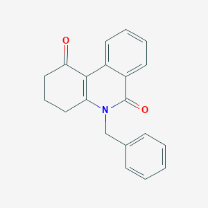 molecular formula C20H17NO2 B289155 5-benzyl-3,4-dihydro-1,6(2H,5H)-phenanthridinedione 