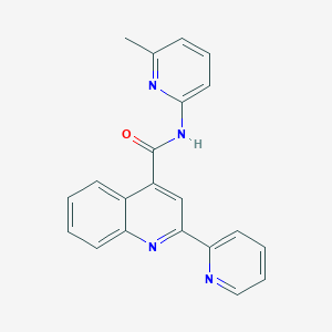 molecular formula C21H16N4O B2891554 N-(6-甲基吡啶-2-基)-2-(吡啶-2-基)喹啉-4-甲酰胺 CAS No. 879919-66-1