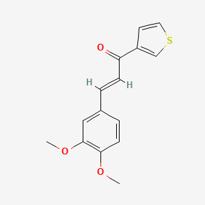 molecular formula C15H14O3S B2891561 3-(3,4-Dimethoxyphenyl)-1-(3-thienyl)prop-2-EN-1-one CAS No. 947701-71-5