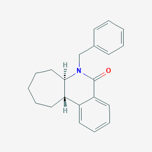 molecular formula C21H23NO B289157 6-benzyl-6,6a,7,8,9,10,11,11a-octahydro-5H-cyclohepta[c]isoquinolin-5-one 