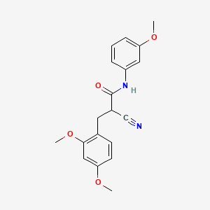 2-cyano-3-(2,4-dimethoxyphenyl)-N-(3-methoxyphenyl)propanamide