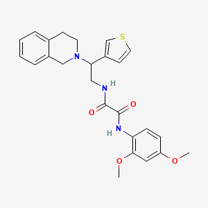 N1-(2-(3,4-dihydroisoquinolin-2(1H)-yl)-2-(thiophen-3-yl)ethyl)-N2-(2,4-dimethoxyphenyl)oxalamide