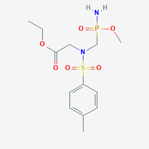 molecular formula C13H21N2O6PS B289162 Ethyl 2-[[amino(methoxy)phosphoryl]methyl-(4-methylphenyl)sulfonylamino]acetate 