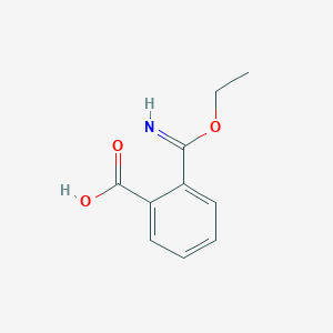 molecular formula C10H11NO3 B2891676 2-(Ethoxymethanimidoyl)benzoic acid CAS No. 1019019-05-6