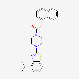 molecular formula C26H27N3OS B2891683 1-(4-(4-Isopropylbenzo[d]thiazol-2-yl)piperazin-1-yl)-2-(naphthalen-1-yl)ethanone CAS No. 955637-11-3
