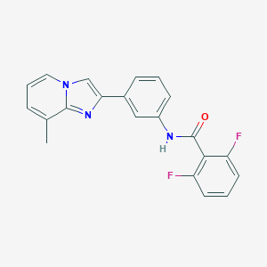 molecular formula C21H15F2N3O B289172 2,6-difluoro-N-[3-(8-methylimidazo[1,2-a]pyridin-2-yl)phenyl]benzamide 