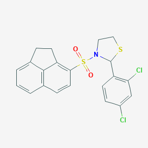 2-(2,4-Dichlorophenyl)-3-(1,2-dihydroacenaphthylen-3-ylsulfonyl)-1,3-thiazolidine