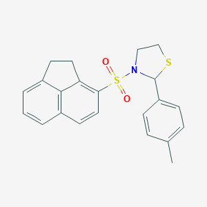 3-(1,2-Dihydroacenaphthylen-3-ylsulfonyl)-2-(4-methylphenyl)-1,3-thiazolidine