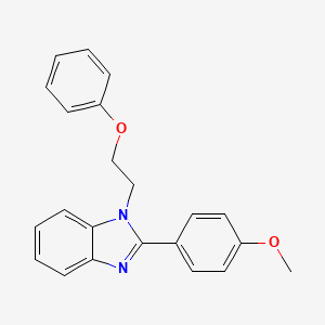 molecular formula C22H20N2O2 B2891749 2-(4-methoxyphenyl)-1-(2-phenoxyethyl)-1H-benzimidazole CAS No. 431932-01-3