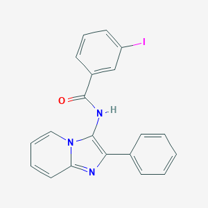 molecular formula C20H14IN3O B289175 3-iodo-N-(2-phenylimidazo[1,2-a]pyridin-3-yl)benzamide 