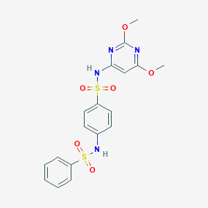 N-(2,6-dimethoxy-4-pyrimidinyl)-4-[(phenylsulfonyl)amino]benzenesulfonamide