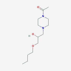 molecular formula C13H26N2O3 B289177 1-(4-Acetyl-1-piperazinyl)-3-butoxy-2-propanol 