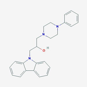 molecular formula C25H27N3O B289179 1-(9H-carbazol-9-yl)-3-(4-phenyl-1-piperazinyl)-2-propanol 