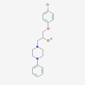 molecular formula C19H23BrN2O2 B289180 1-(4-Bromo-phenoxy)-3-(4-phenyl-piperazin-1-yl)-propan-2-ol 