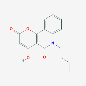 molecular formula C16H15NO4 B2891832 6-butyl-4-hydroxy-2H-pyrano[3,2-c]quinoline-2,5(6H)-dione CAS No. 161185-27-9