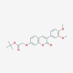molecular formula C23H24O7 B2891851 tert-butyl 2-((3-(3,4-dimethoxyphenyl)-2-oxo-2H-chromen-7-yl)oxy)acetate CAS No. 869080-72-8