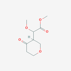 molecular formula C9H14O5 B2891854 2-甲氧基-2-(4-氧代氧杂环-3-基)乙酸甲酯 CAS No. 2375274-17-0