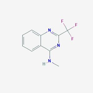 molecular formula C10H8F3N3 B2891863 N-methyl-2-(trifluoromethyl)-4-quinazolinamine CAS No. 929418-48-4