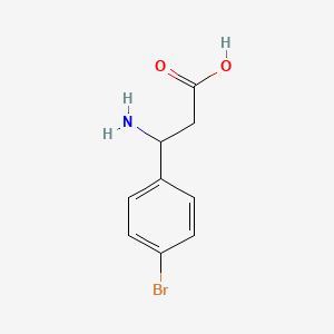 molecular formula C9H10BrNO2 B2891867 3-Amino-3-(4-bromophenyl)propanoic acid CAS No. 275826-36-3; 295356-30-8; 39773-47-2; 479074-63-0