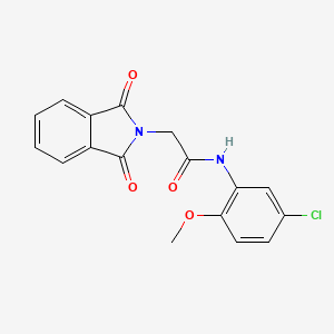 molecular formula C17H13ClN2O4 B2891868 N-(5-chloro-2-methoxyphenyl)-2-(1,3-dioxoisoindolin-2-yl)acetamide CAS No. 349425-43-0