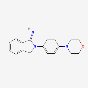molecular formula C18H19N3O B2891876 2-(4-吗啉苯基)异吲哚啉-1-亚胺 CAS No. 2126162-69-2