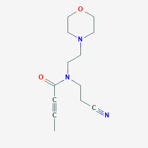 N-(2-Cyanoethyl)-N-(2-morpholin-4-ylethyl)but-2-ynamide